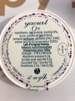 Yaourt 0% à la myrtille exquise