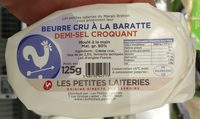 Beurre cru à la baratte demi-sel croquant