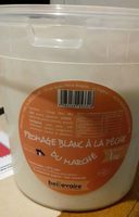 Fromage blanc à la pêche du marché