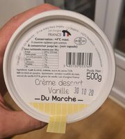 Crème dessert Vanille -Du Marché-