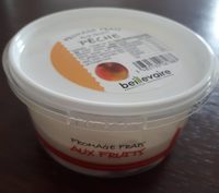 Fromage frais aux fruits pêche