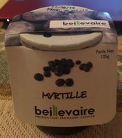Yaourt nature sur fruits Myrtille
