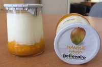 Yaourt nature sur fruits Mangue