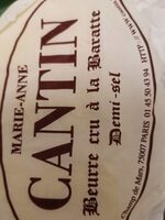 Beurre cru à la baratte demi sel