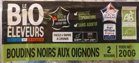 Boudins noirs aux oignons bio