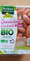 Saucisses cocktail fumé au bois de hêtre  BIO
