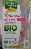 Rôti cuit de porc 2 tranches Bio
