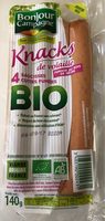 4 Knacks de volaille Bio