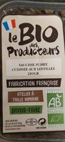 Saucisse fumée cuisinée aux lentilles