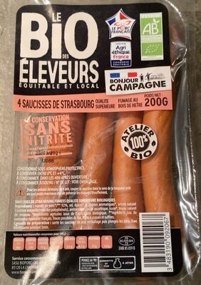 4 saucisses de strasbourg