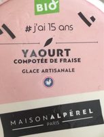 Yaourt compotee de fraise glace