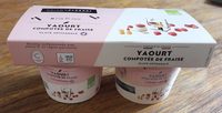 Yaourt glacés compotée de fraise
