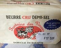 Beurre cru demi-sel