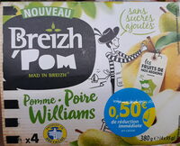 Specialité pomme poire Williams sans sucres ajoutés