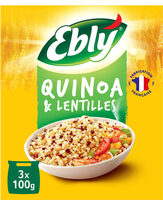 Quinoa et lentilles 10 mn Ebly