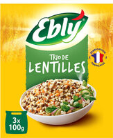 Trio de lentilles Ebly 3 x 100g