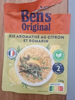 Riz aromatisé au citron et romarin