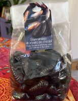 Gourmandises de moules en chocolat
