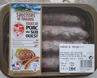Saucisse de Toulouse porc du sud Ouest