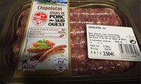 Chipolata Porc du Sud Ouest IGP, 6 pièces, barquette