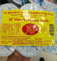 Yaourts natures sucrés