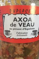 Plat cuisiné Axoa de veau