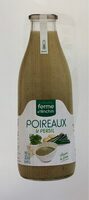 Soupe fraiche de poireaux persil. Contient 3 legumes.