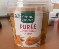 Purée lentille corail cumin