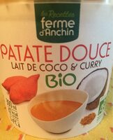 Soupe de patate douce, lait de coco & curry