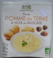 Purée Pomme de Terre et Noix de Muscade