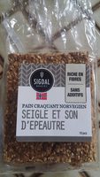 Pain Craquant Norvégien Seigle et Son d'Épeautre