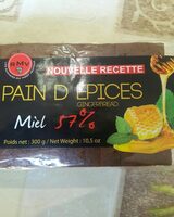 Pain d épices au miel 57%
