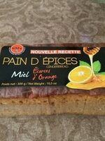 Pain d'épices miel écorces d orange