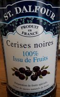 Cerises noires préparation de fruits