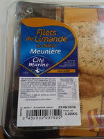 Filets de limande du nord meuniere