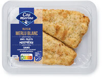 Filets de merlu blanc MSC meunière - 220g - Frais