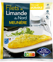 Filets de limande du Nord MSC meunière - 800g - Surgelés