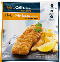 Filet de colin d'Alaska façon fish & chips - 500g - Surgelés