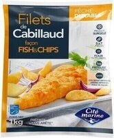 Filets de cabillaud MSC façon fish & chips - 1 Kg - Surgelés