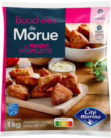 Bouchées de morue MSC au piment d'Espelette - 1 Kg - Surgelés