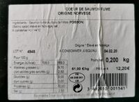 Cœur de saumon fumé
