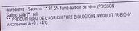 Tranches de saumon fume bio