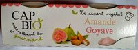 Dessert amande goyave