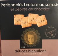 Petits sables bretons au sarrasin et pepites de chocolat
