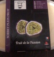 Sorbet plein fruit fruit de la passion
