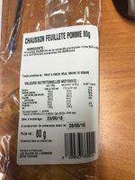Chausson feuillete pomme 80g