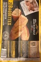 2 demi baguettes précuites