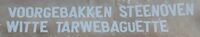 Voorgebakken steenoven witte tarwebaguette