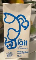 Le lait Demi écrémé UHT