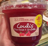 Coulis framboise & groseille